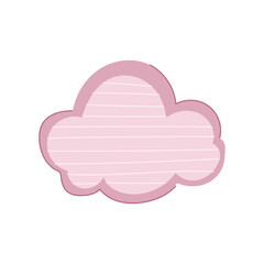 aesthetic boho cloud cartoon vector illustration