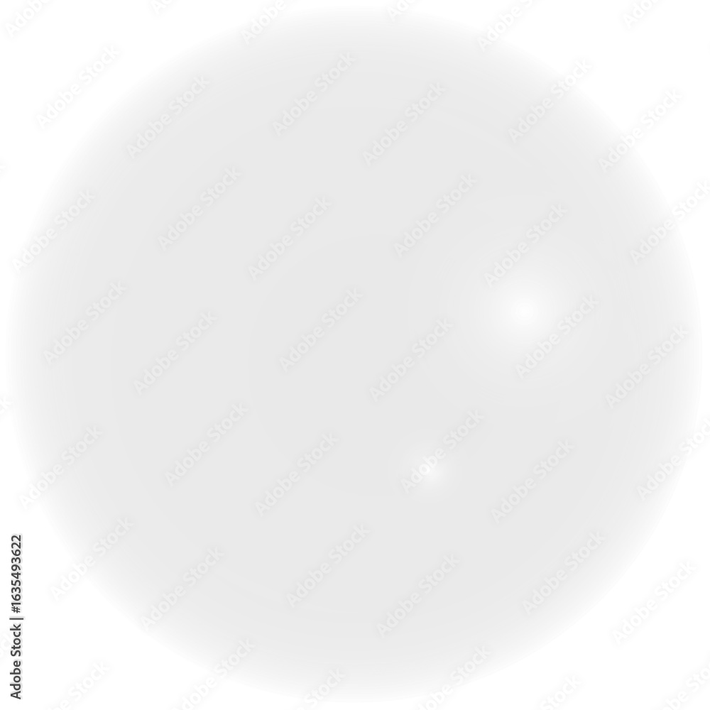 Fototapete a realistic glossy black sphere with subtle highlights and reflections isolated on a transparent bac