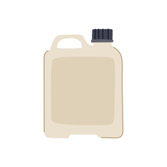 transparent canister plastic cartoon vector illustration