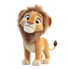A young lion cub with a fluffy mane looks upward, displaying an innocent and curious expression typical of wild young felines.
