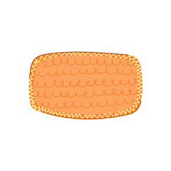 sewon fabric patches cartoon vector illustration