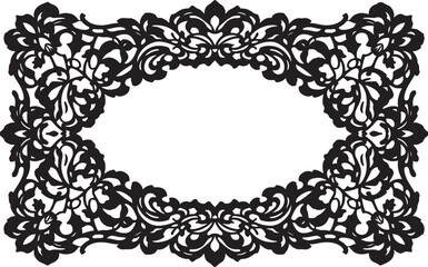  elegant Ornament Engraving Border Floral Retro Pattern, featuring intricate antique-style acanthus foliage swirls that exude timeless sophistication.