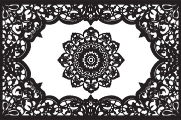  elegant Ornament Engraving Border Floral Retro Pattern, featuring intricate antique-style acanthus foliage swirls that exude timeless sophistication.