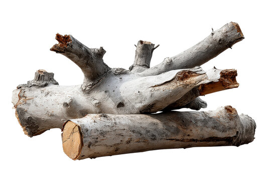 Unique gray wood logs for creative projects