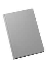 Isolated Gray Notebook On Black Background Photo with Clean Minimalist Design