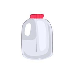 environment milk bottle plastic cartoon vector illustration