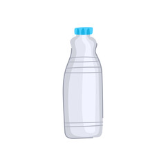recycle milk bottle plastic cartoon vector illustration