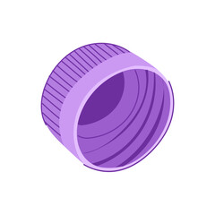 sustainability plastic bottle cap cartoon vector illustration