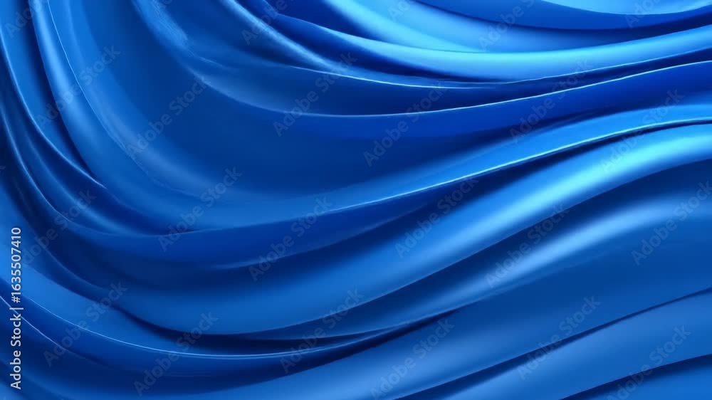 Poster abstract blue waves background with smooth texture and modern design for decoration presentation or 