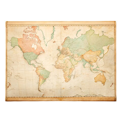 vintage world map