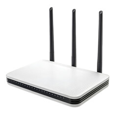 wireless router isolated on white
