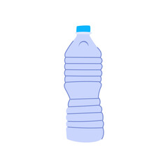pollution plastic water bottle cartoon vector illustration