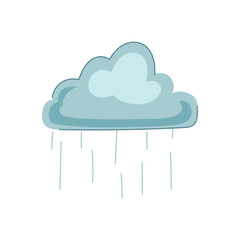 weather rain cloud cartoon vector illustration