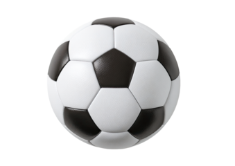 Soccer ball, black and white panels