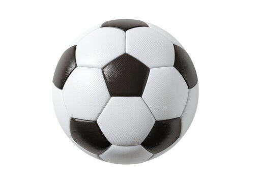Soccer ball, black and white panels - Powered by Adobe