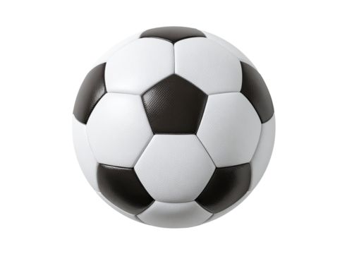 Soccer ball, black and white panels