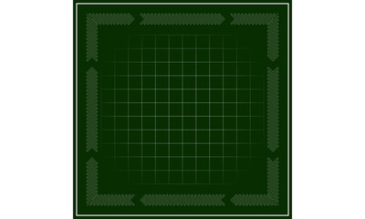 Simple Green Scarf Pattern Design