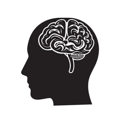 Obraz premium human head with brain