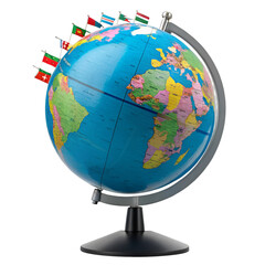 globe on white background