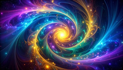 Obraz premium Abstract Cosmic Swirl