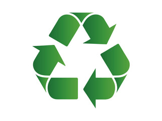 Obraz premium Recycling Initiative, Eco-Friendly Symbol, Urban Landscape, Graphic Design, Vibrant Green Concept