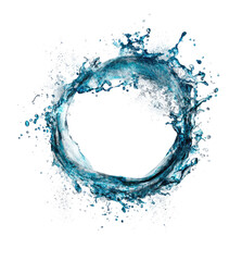 Abstract circular water splash