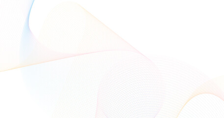 Abstract flowing wave lines background. Pink and white wavy stripes background