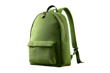 Chic green backpack with minimalist style