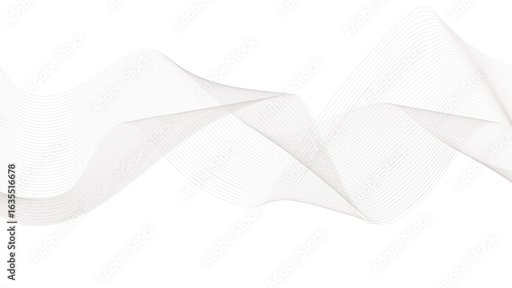 Poster abstract wave element for design. digital frequency track equalizer. wave with lines created using b
