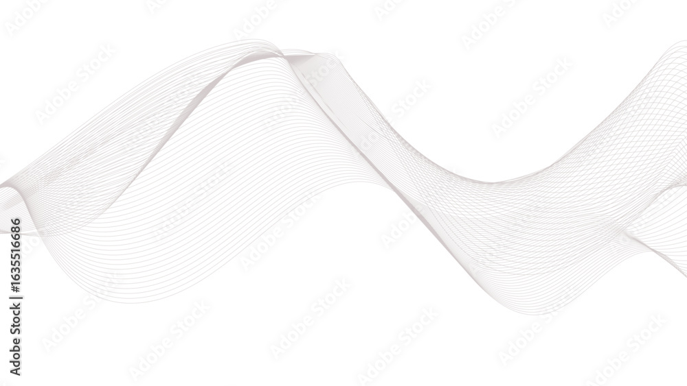 Poster abstract wave element for design. digital frequency track equalizer. wave with lines created using b