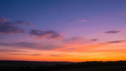 sunset in the sky