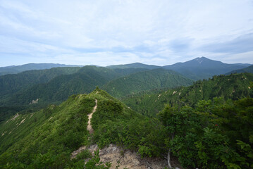 Climbing  Mount Hiragatake, Niigata, Japan