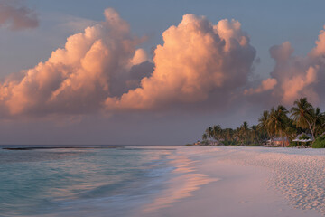 experience breathtaking beauty of maldives with ultrabright rainbowcolored sunsets painting sky