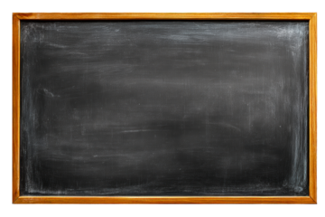 Blackboard with wooden frame for classroom use