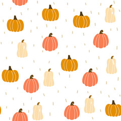 Pastel Halloween Pumpkin Pattern