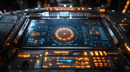 Render a data operations console with multilayered screens and data feeds