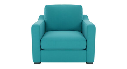 Isolated Turquoise Chair Illustration on a Transparent Background