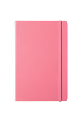 Isolated Pink Notebook On Transparent Background Diary Object Vertical View