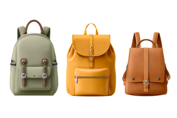 Stylish, colorful backpacks collection
