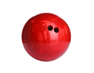 bowling ball on white background