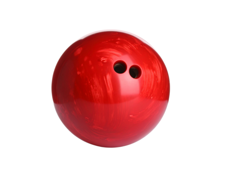 bowling ball on white background