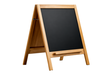 Transparent chalkboard ad sign