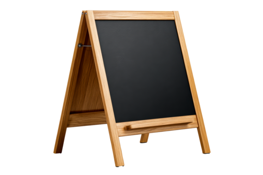 Transparent chalkboard ad sign