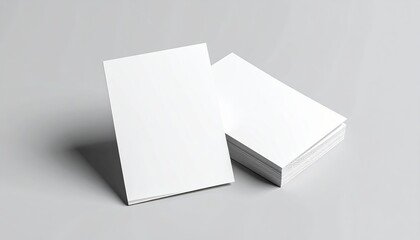 Two floating magazine covers Mockup on white background with soft shadows. 3D rendering