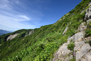 Climbing Mount Amakazari, Niigata, Japan