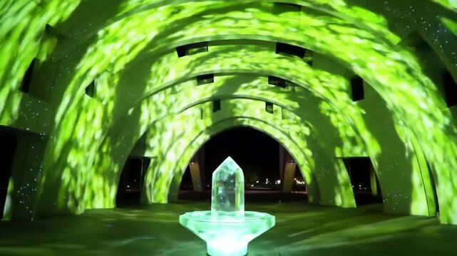 Rainforest temple reactivating with breath sensor