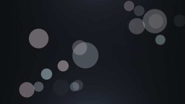 4K Abstract Bokeh Background with Floating Sparkling Lights on Transparent Alpha Channel
