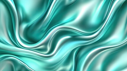 Obraz premium Teal Silk Drape Abstract Texture.