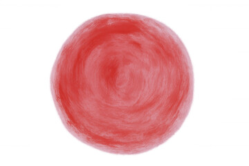 Fluffy spun sugar confection creating a swirling red sphere, isolated on a transparent background, perfect for sweet and playful designs