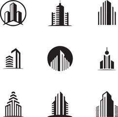 Obraz premium Versatile icon set with geometric and abstract elements